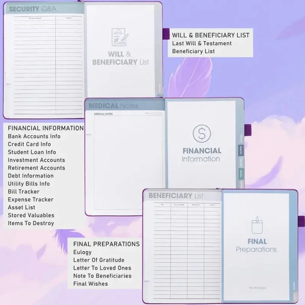 End of Life Planner Important Guidance for You and Your Loved Ones Note Book